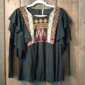 Free People Long Sleeved Blouse